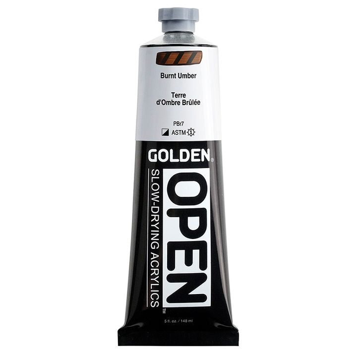 GOLDEN OPEN Slow-Drying Acrylfarbe 148 ml – 7030 Gebrannt Umbra