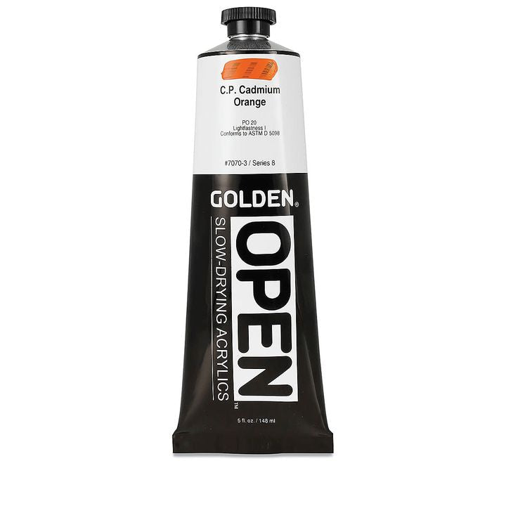 GOLDEN OPEN Slow-Drying Acrylfarbe 148 ml – 7070 Kadmium Orange