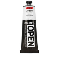 GOLDEN OPEN Slow-Drying Acrylfarbe 148 ml – 7100 Kadmiumrot Mittel