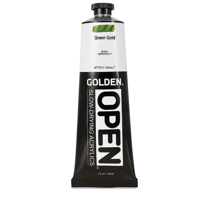 GOLDEN OPEN Slow-Drying Acrylfarbe 148 ml – 7170 Grün Gold