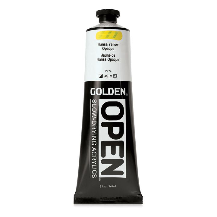 GOLDEN OPEN Slow-Drying Acrylfarbe 148 ml – 7191 Hansa Gelb Krycia