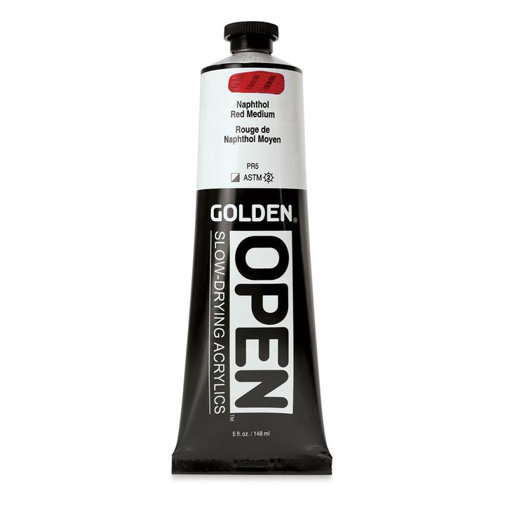 GOLDEN OPEN Slow-Drying Acrylfarbe 148 ml – 7220 Naftolrot Mittel