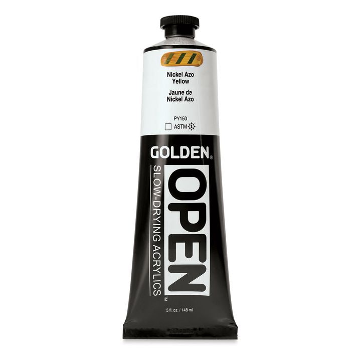 GOLDEN OPEN Slow-Drying Acrylfarbe 148 ml – 7225 Nikel Azo Gelb