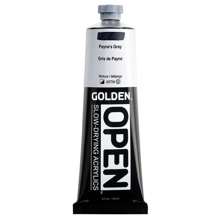 GOLDEN OPEN Slow-Drying Acrylfarbe 148 ml – 7240 Paynesgrau