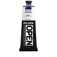 GOLDEN OPEN Slow-Drying Acrylfarbe 148 ml – 7255 Phthalocyaninblau (Grünstichig)