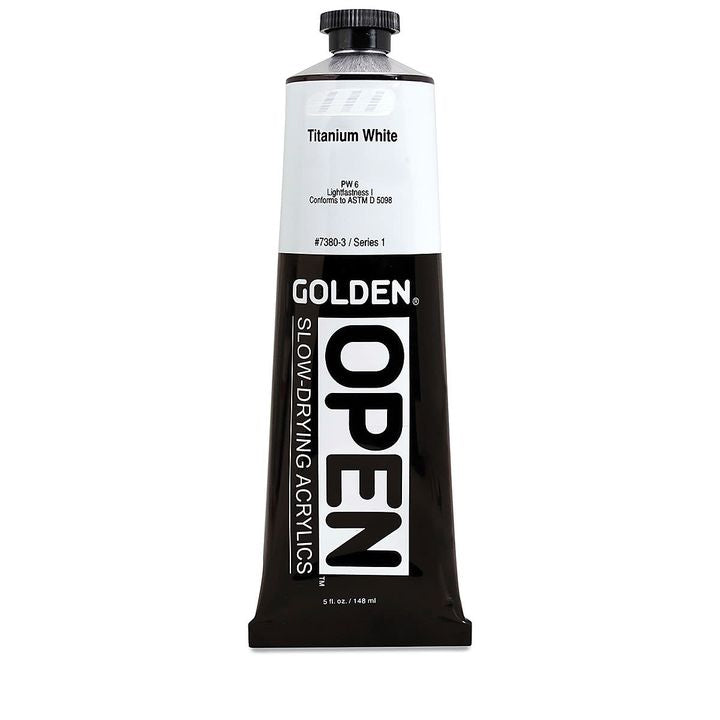 GOLDEN OPEN Slow-Drying Acrylfarbe 148 ml – 7380 Titanweiß