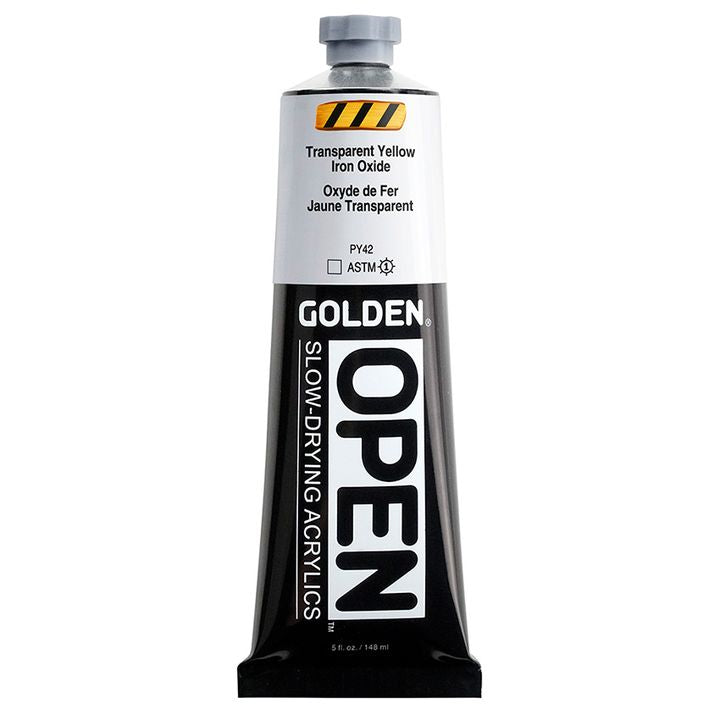 GOLDEN OPEN Slow-Drying Acrylfarbe 148 ml – 7386 Transparentes Eisenoxidgelb