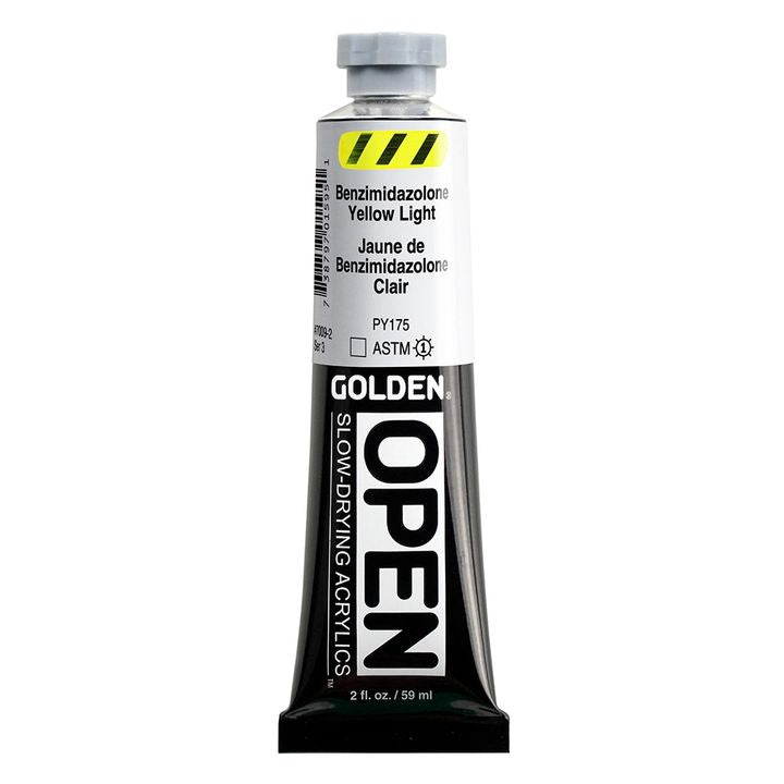 GOLDEN OPEN Slow-Drying Acrylfarbe 59 ml – 7009 Benzimidazolon Gelb Hell