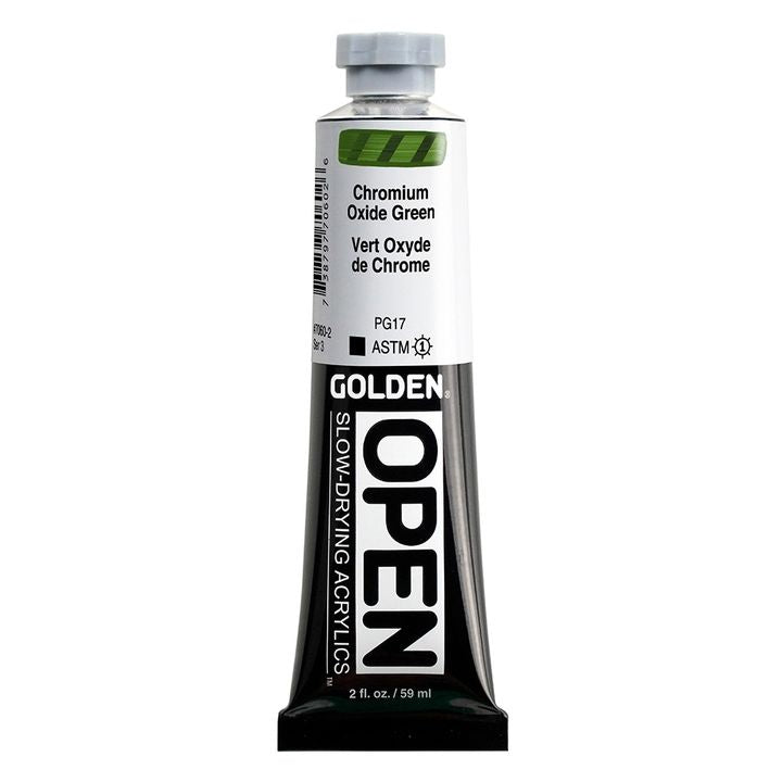 GOLDEN OPEN Slow-Drying Acrylfarbe 59 ml – 7060 Chromoxidgrün