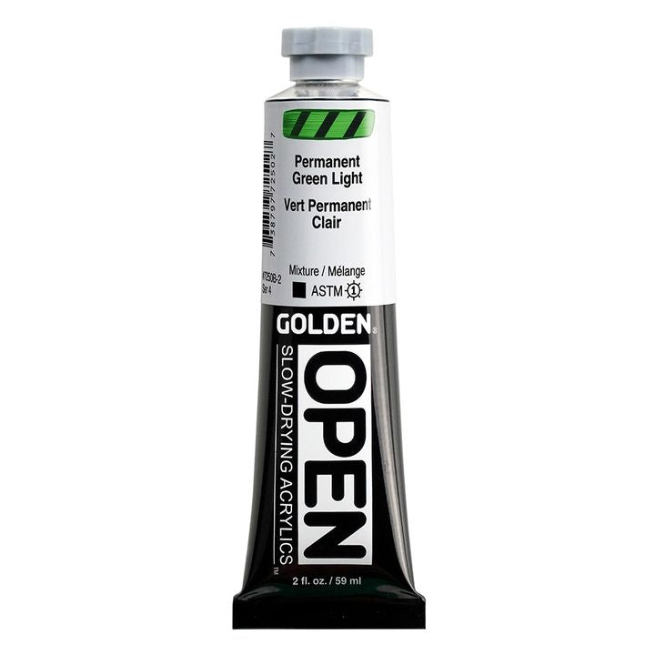 GOLDEN OPEN Slow-Drying Acrylfarbe 59 ml – 7250 Permanent Grün Hell