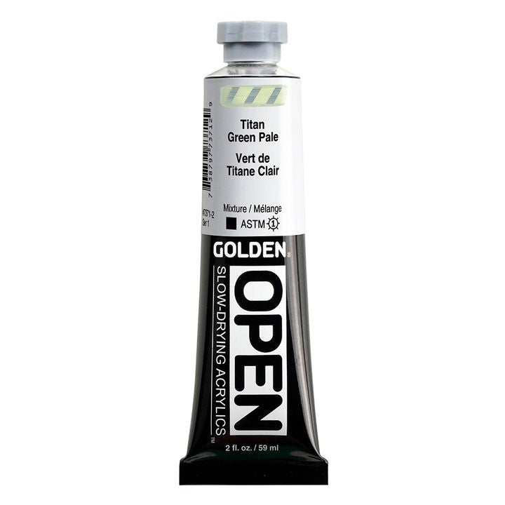 GOLDEN OPEN Slow-Drying Acrylfarbe 59 ml – 7371 Titan Grün Hell