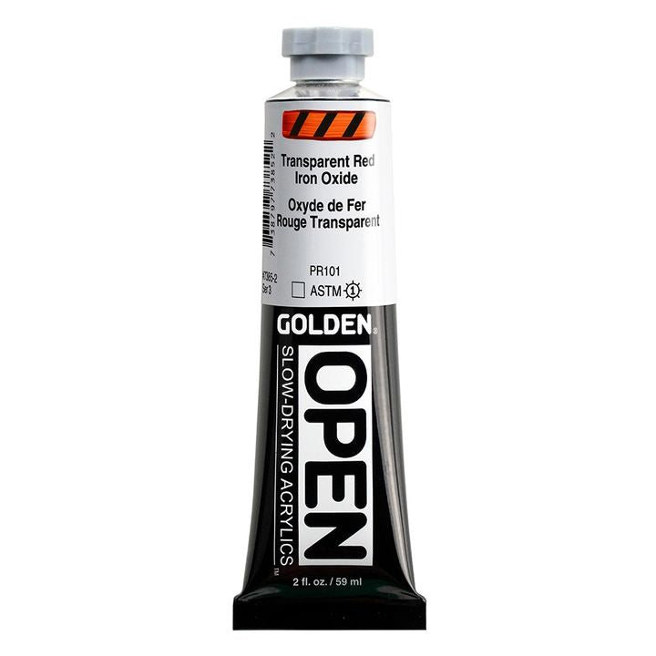 GOLDEN OPEN Slow-Drying Acrylfarbe 59 ml – 7385 Transparentes Eisenoxidrot