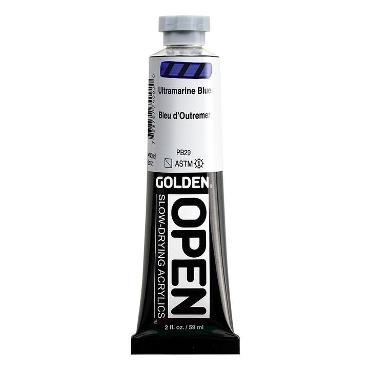 GOLDEN OPEN Slow-Drying Acrylfarbe 59 ml – 7400 Ultramarin Blau