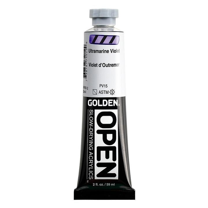 GOLDEN OPEN Slow-Drying Acrylfarbe 59 ml – 7401 Ultramarin Violett