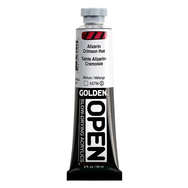 GOLDEN OPEN Slow-Drying Acrylfarbe 59 ml – 7450 Alizarinkarmesin Hue
