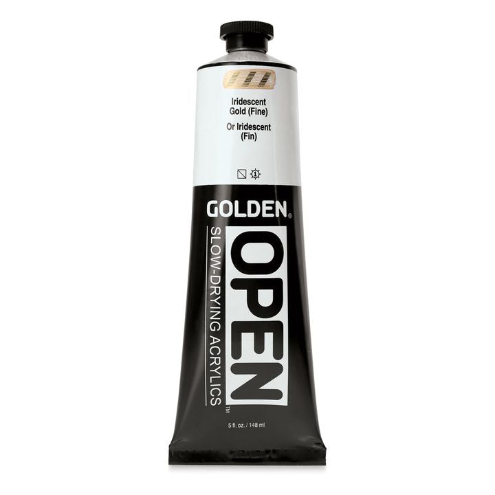 GOLDEN OPEN Slow-Drying Iridescent Acrylfarbe 148 ml – 7484 Gold Fein