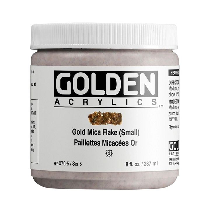 GOLDEN Heavy Body Mica Flake Acrylfarbe 118 ml – 4075 schwarz gekörnt