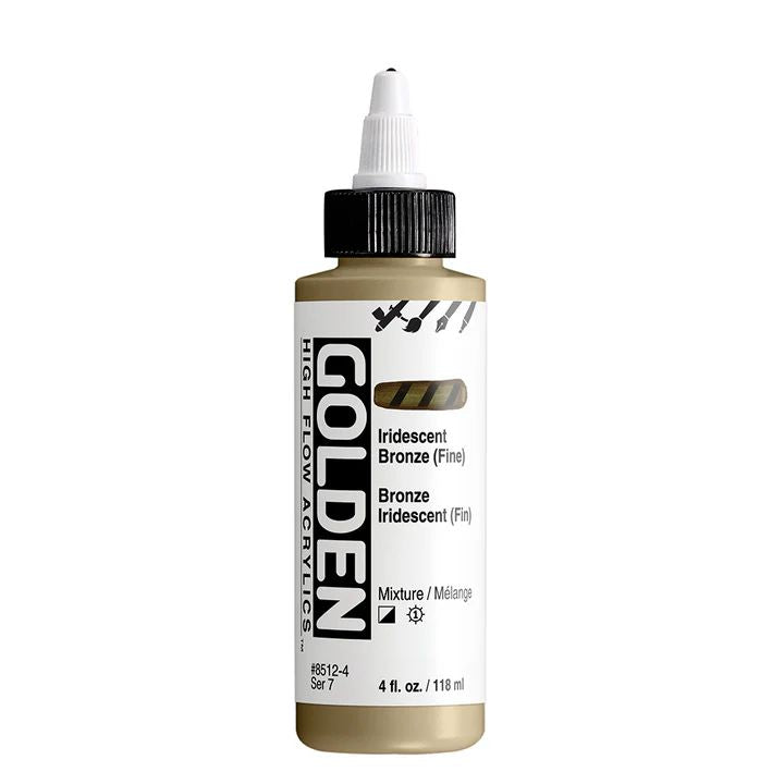 GOLDEN High Flow Iridescent Acrylfarbe 118 ml – 8511 Hellgold Fein