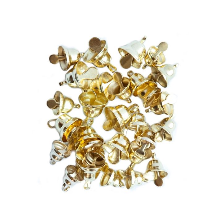 Goldene dekorative Glocken 30 Stück — Bild 5