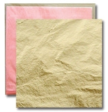 Goldene Metallic-Blatt-Blätter — Bild 1