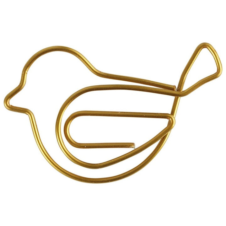 Goldener Vogel Dekorative Clips — Bild 2
