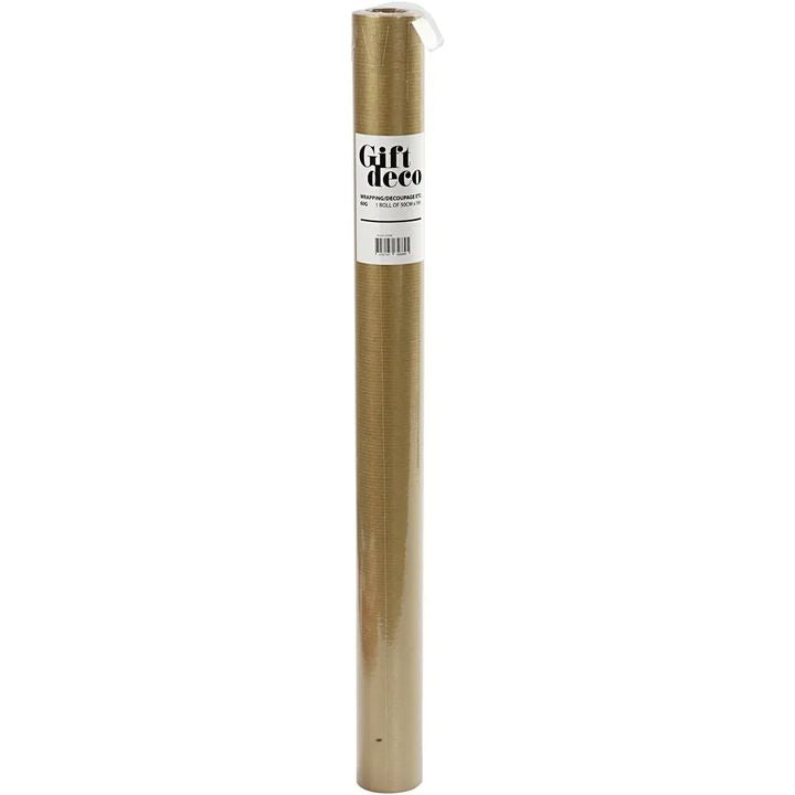 Goldfarbenes Geschenkpapier | 50 cm x 5 m — Bild 5