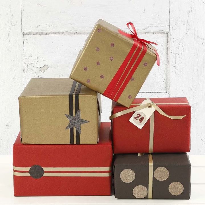 Goldfarbenes Geschenkpapier | 50 cm x 5 m — Bild 6