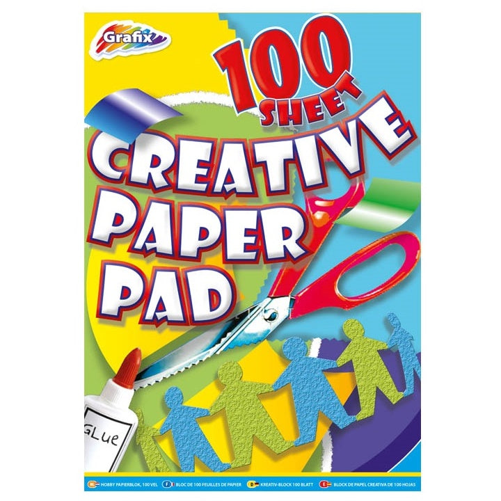 Grafix Buntpapier 21x30 cm – 100 Blatt Block — Bild 2