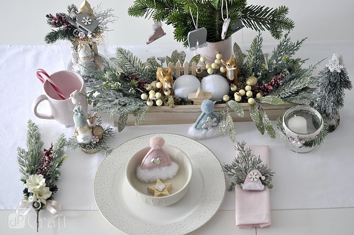 Hängende Weihnachtsdekoration mit Fell | Blau — Bild 4