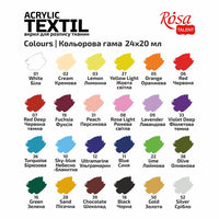 HEART ROSA TALENT Textil-Acrylfarben-Set 24x20 ml — Bild 11