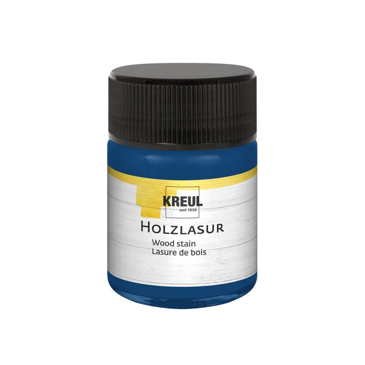 Hobby Line Holzbeize 50 ml – 10 - Ultramarine Blau