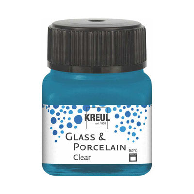 HOBBY Line Porcelain Brillant 160° C Porzellanfarbe | verschiedene Farben - 15 - Cyanblau
