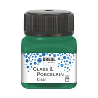 HOBBY Line Porcelain Brillant 160° C Porzellanfarbe | verschiedene Farben - 24 – Dunkelgrün [Klar]