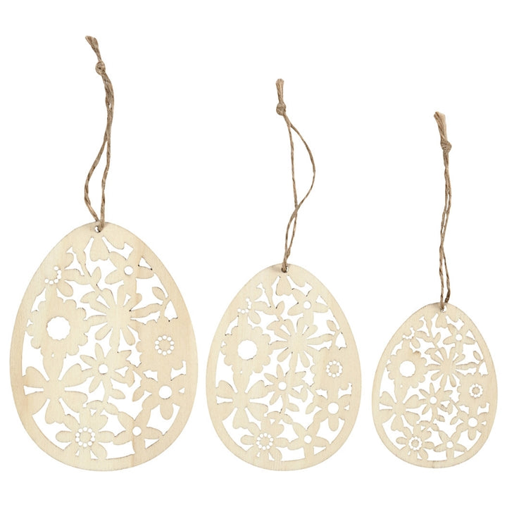 Hölzerne Eier-Ornamente — Bild 1