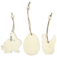 Holz Ostern Ornamente Set — Bild 1