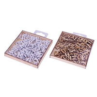 Holzbuchstaben Craft Sensations 104 Stück | verschiedene Farben — Bild 1