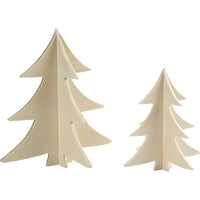 Holzdekoration - Weihnachtsbaum 2 Stück — Bild 3