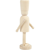 Holzfigur zum Dekorieren - Nussknacker 18 cm — Bild 7
