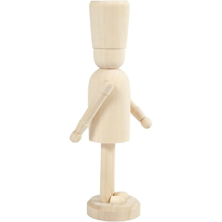 Holzfigur zum Dekorieren - Nussknacker 18 cm — Bild 7