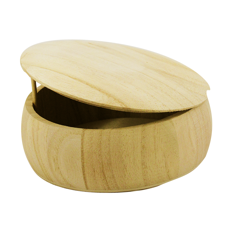 Holzkästchen mit abgerundetem Deckel Pentart 13 x 13 x 4,5 cm