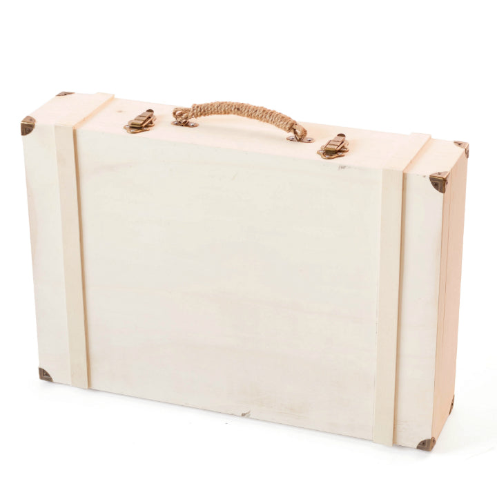 Holzkoffer mit Beschlägen 63 x 43 x 14 cm — Bild 2