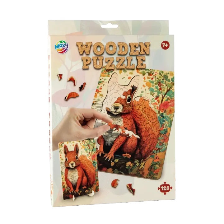 Holzpuzzle Eichhörnchen 130Stück MOXY — Bild 6