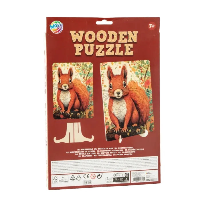 Holzpuzzle Eichhörnchen 130Stück MOXY — Bild 10