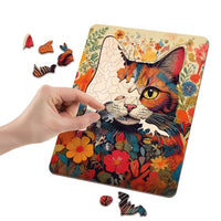 Holzpuzzle Katze mit einzigartigen Formen 130 Stück — Bild 7