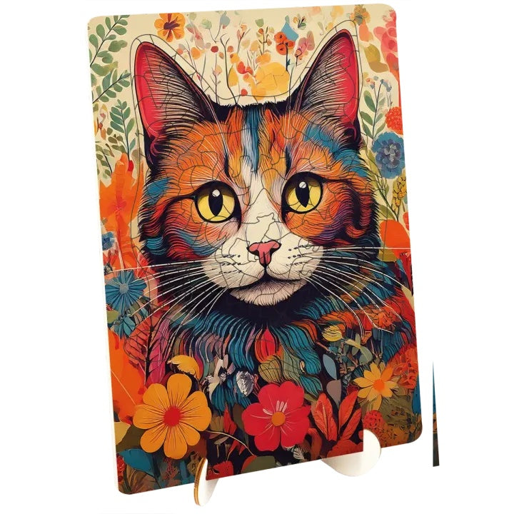 Holzpuzzle Katze mit einzigartigen Formen 130 Stück — Bild 8