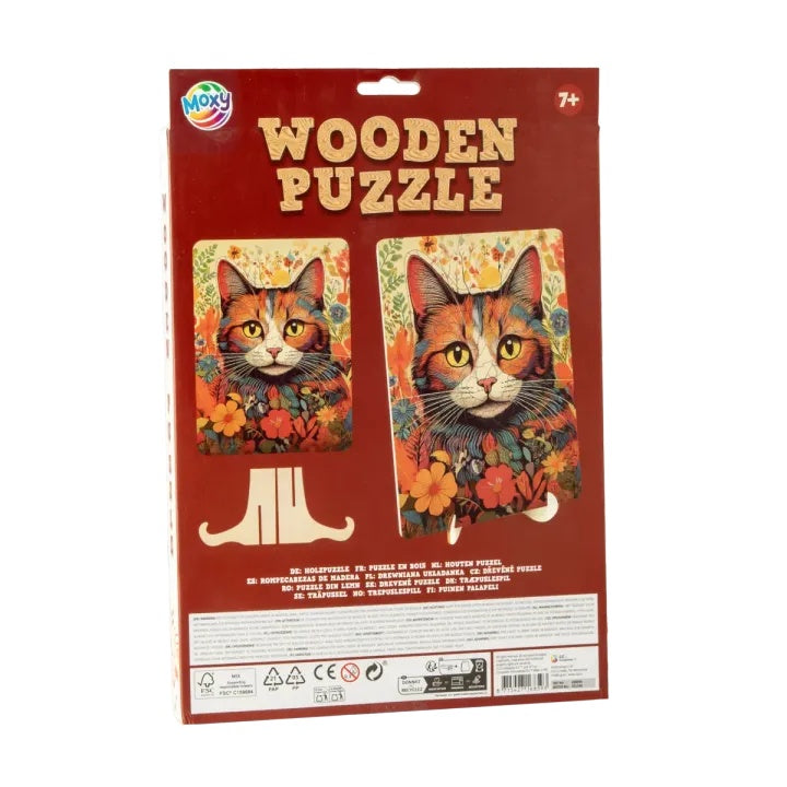 Holzpuzzle Katze mit einzigartigen Formen 130 Stück — Bild 1