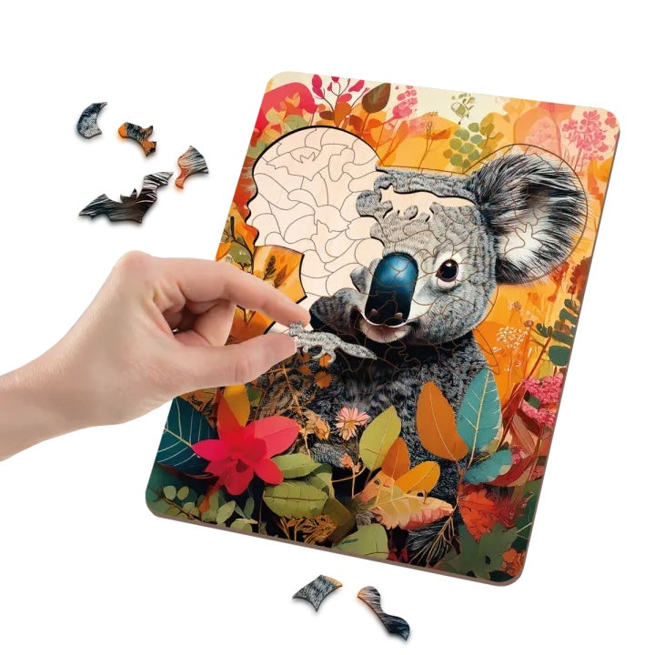 Holzpuzzle Koala Einzigartige Formen 130 Stück MOXY — Bild 7