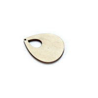 Holzrohling für die Schmuckherstellung - Teardrop — Bild 2