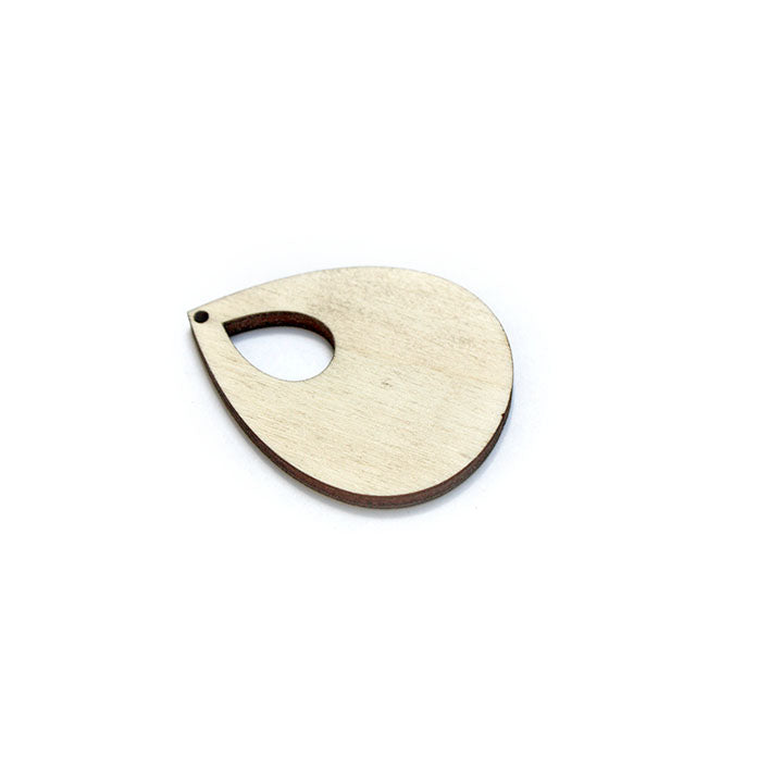 Holzrohling für die Schmuckherstellung - Teardrop — Bild 2