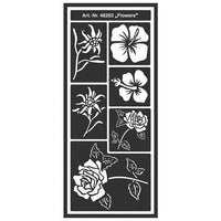 Home Design Motiv-Schablone – Flowers